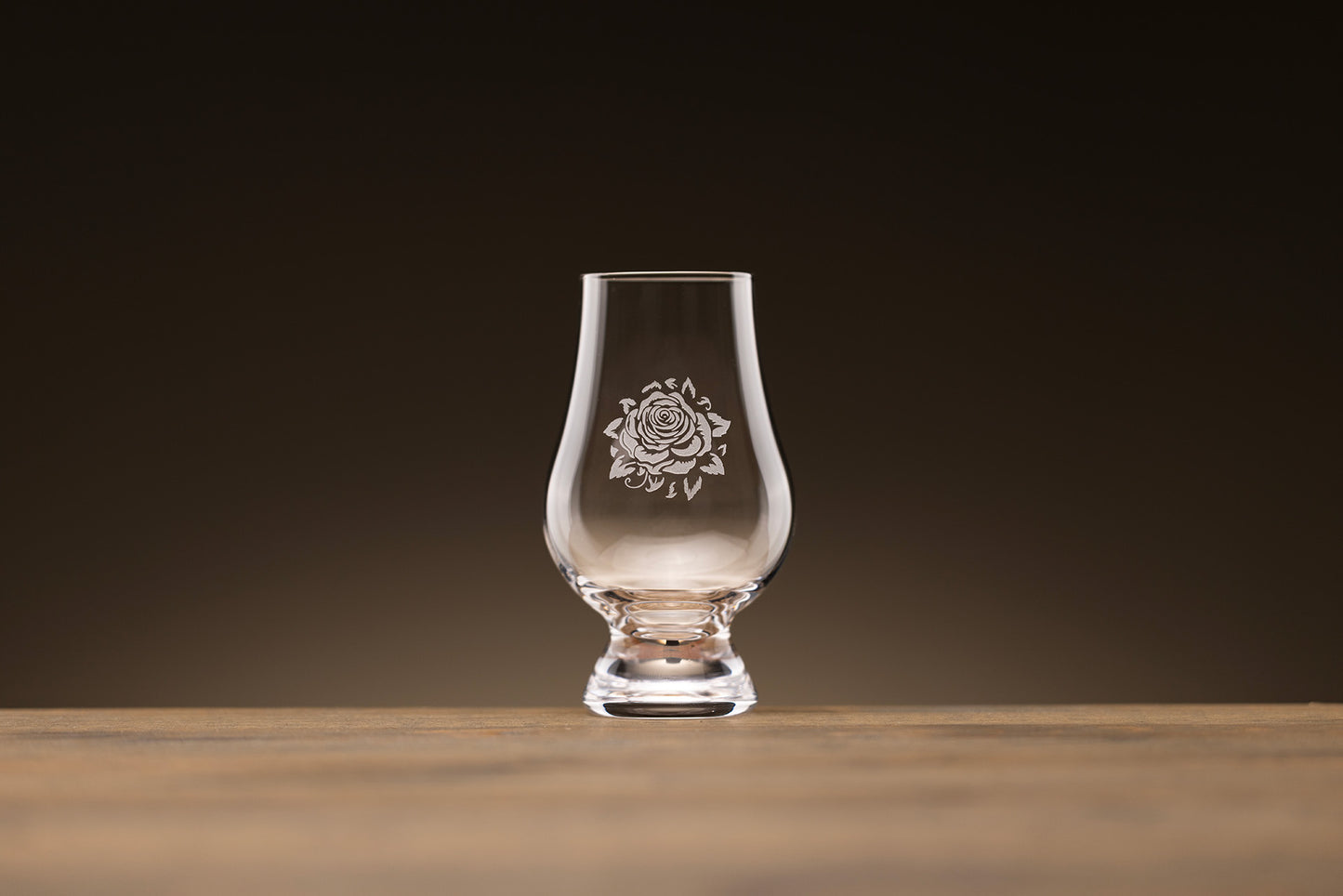 Fathertime Glencairn Glass - "White Rose"