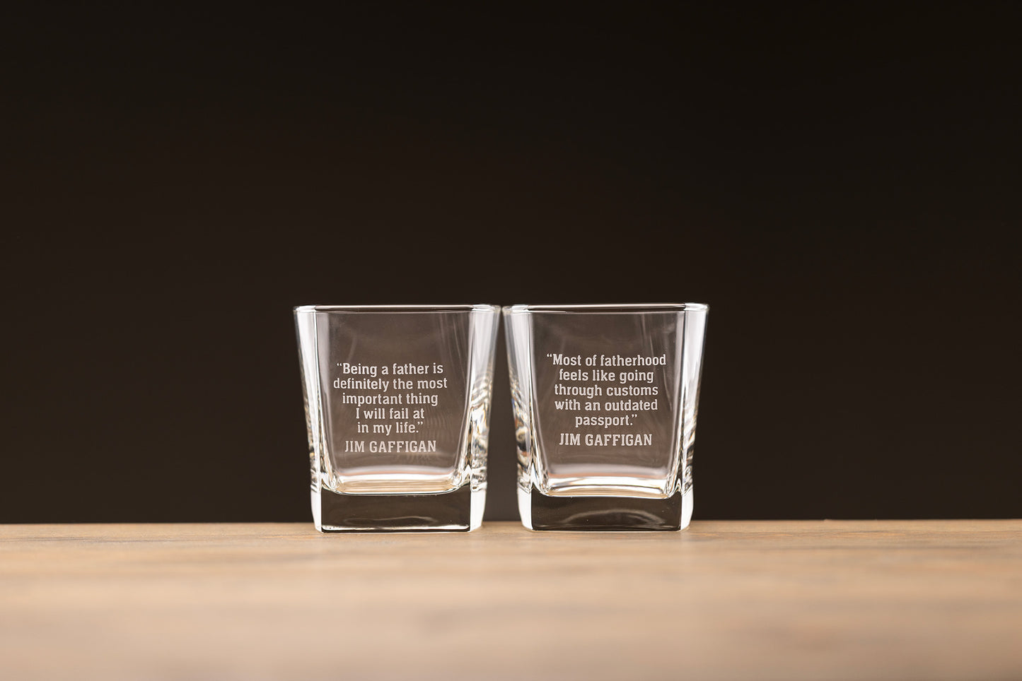 Jim Gaffigan Quote Whiskey Glasses (Set of 2 - Version B)