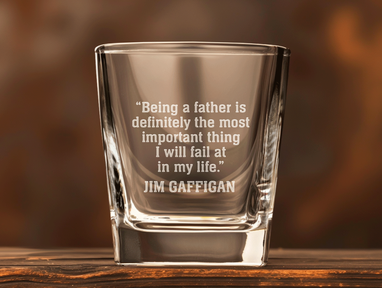 Jim Gaffigan Quote Whiskey Glasses (Set of 2 - Version B)