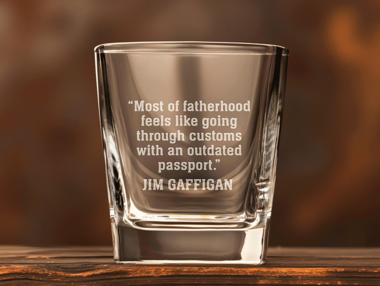 Jim Gaffigan Quote Whiskey Glasses (Set of 2 - Version B)